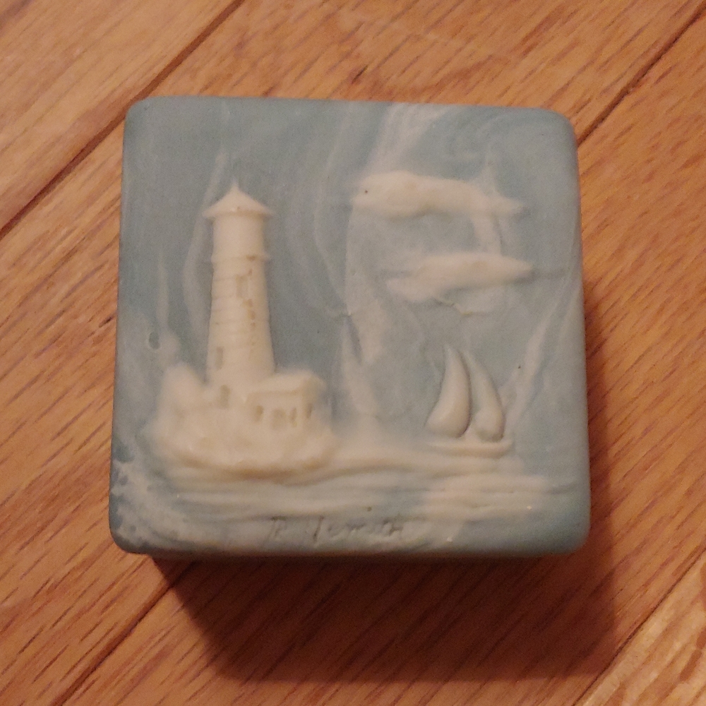 Vintage Lighthouse Trinket box